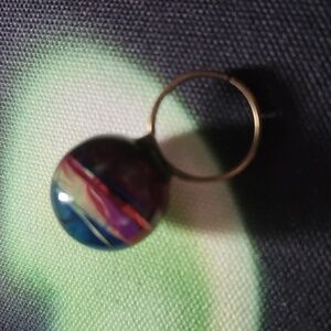 Colorful Swirl Statement Ring